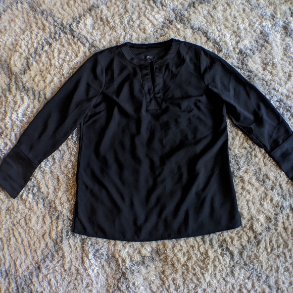 J Crew V-Neck Tunic Satin Backed Crepe - Picture 5 of 7